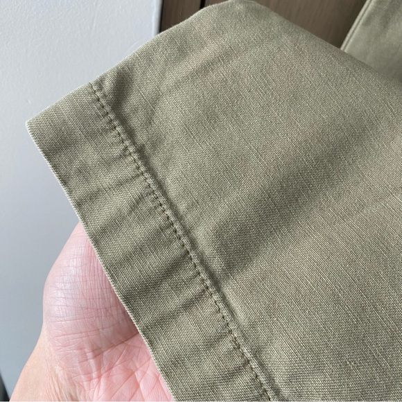 Aritzia tna low rise straight leg pant olive green - Picture 7 of 8